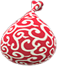 Red furoshiki bag
