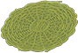 Round vine rug