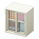 Short file cabinet|White