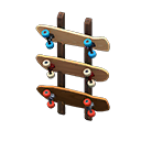 Skateboard wall rack|Simple