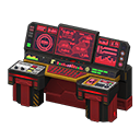Spaceship control panel|Area map Main monitor Red