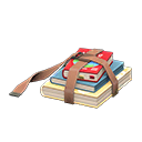 Strapped books|Brown