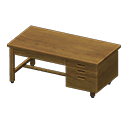 Sturdy office desk|Wood grain