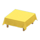 Table With Cloth|Yellow