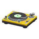 Tabletop record player|Yellow