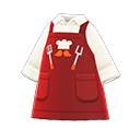 Thank-you Dad apron|Red