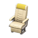 Vehicle cabin seat|Yellow Headrest cover Ivory
