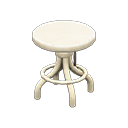 Vintage stool|White