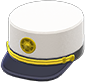 White conductor's cap