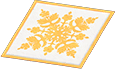 Yellow Hawaiian quilt rug