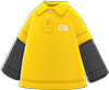 Yellow layered polo shirt