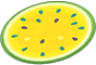 Yellow watermelon rug