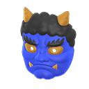 Horned-Ogre Mask (Blue)