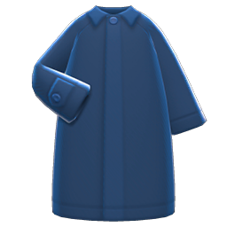 Balmacaan Coat Navy blue