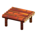 Bamboo Stool Smoke-cured bamboo