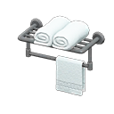 Bathroom Towel Rack Silver