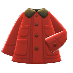 Coverall Coat Red