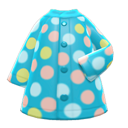 Dotted Raincoat Turquoise