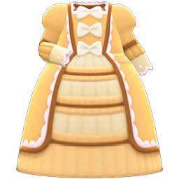 Fashionable Royal Dress Yellow