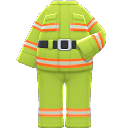 Firefighter Uniform Lime yellow