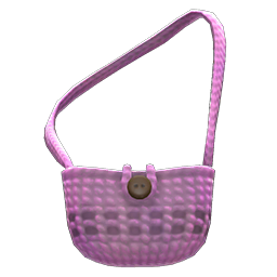 Hand-knit Pouch Purple