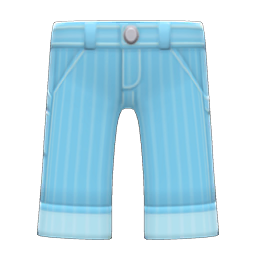Hickory-stripe Pants Light blue