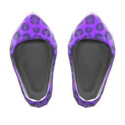 Leopard Pumps Purple
