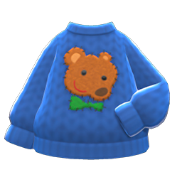 Mom's Hand-knit Sweater Teddy bear