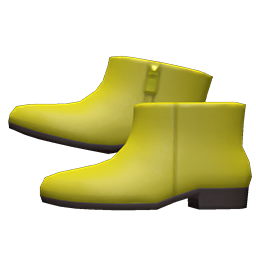Pleather Ankle Booties Mustard