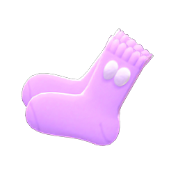 Pom-pom Socks Purple
