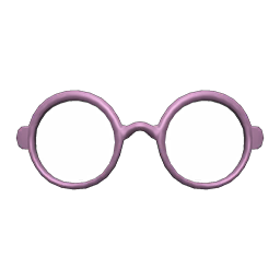 Rimmed Glasses Purple