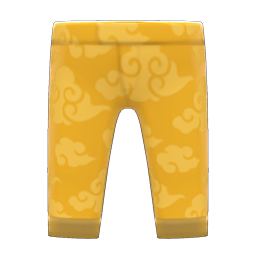 Silk Pants Yellow