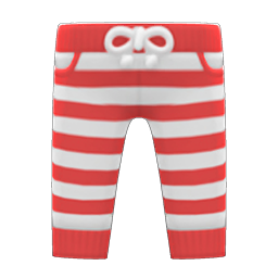 Striped Pants Red