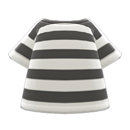 Striped Tee White