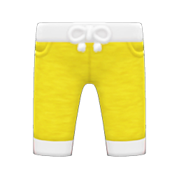 Three-quarter Sweatpants Yellow