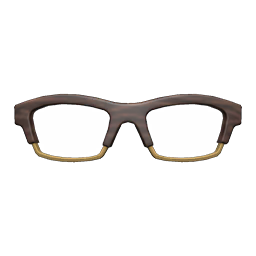 Wooden-frame Glasses Dark brown