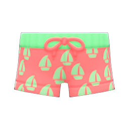 Yacht Shorts Red