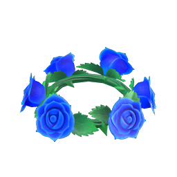 Blue rose crown
