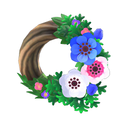Cool windflower wreath