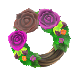 Dark rose wreath