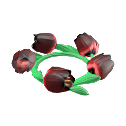 Dark tulip crown