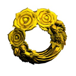 Gold rose wreath
