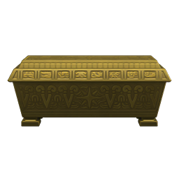Golden casket
