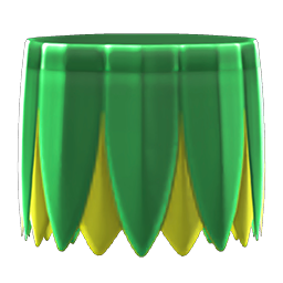 Green grass skirt