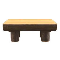 Log dining table