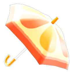 Orange umbrella