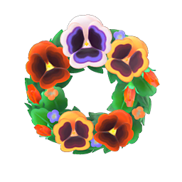 Pansy wreath