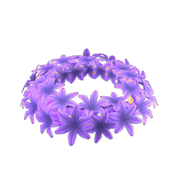 Purple hyacinth crown