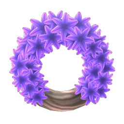 Purple hyacinth wreath
