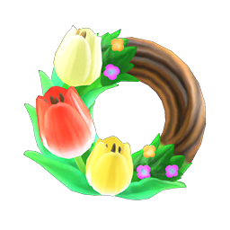 Tulip wreath